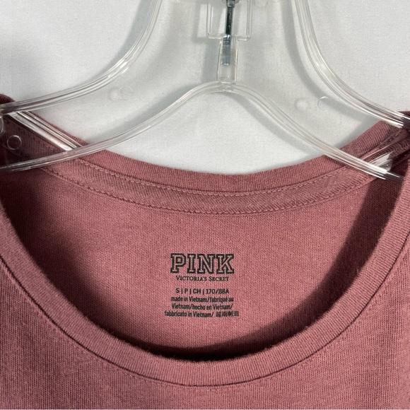 PINK VS Mauve Pink Sleeveless Relaxed Boxy Fit Athleisure Tank Top Small S Gym - Picture 3 of 4